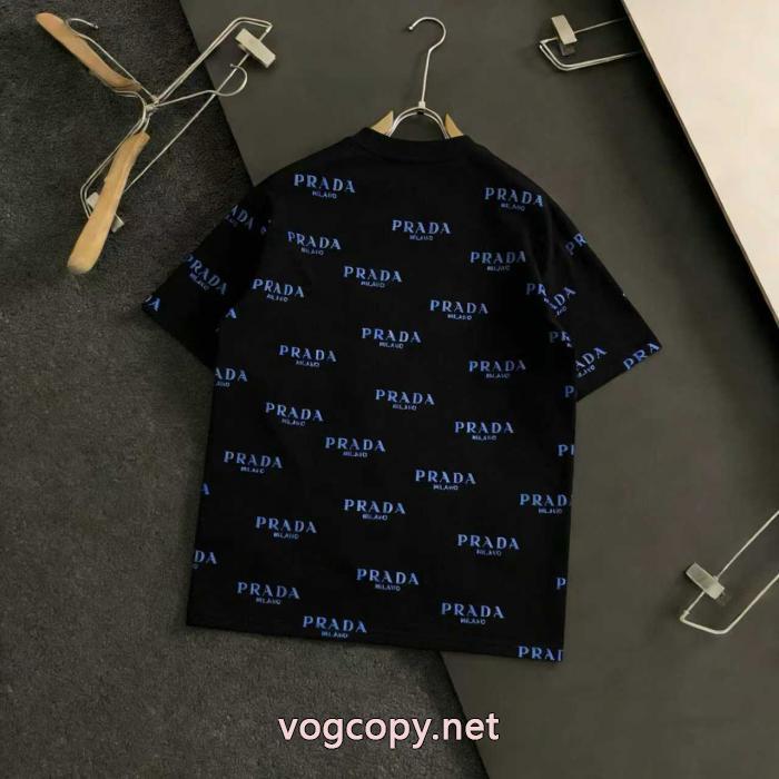 ブランド スニーカー 激安PRADA相性の良い 超人気デザイン 大人の色味半袖Tシャツ_0_4