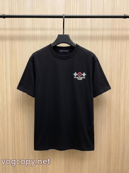 夏のいいのアイテム HOT低価 快適な履き心地 2026ブランド コピー半袖Tシャツルイ ヴィトン_0_1