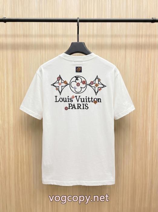 夏のいいのアイテム HOT低価 快適な履き心地 2026ブランド コピー半袖Tシャツルイ ヴィトン_0_3