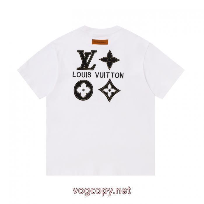期間限定VIPセール 魅力的な 上品で洗練された印象を引き立てLOUIS VUITTONブランド 通販店半袖Tシャツ_0_4