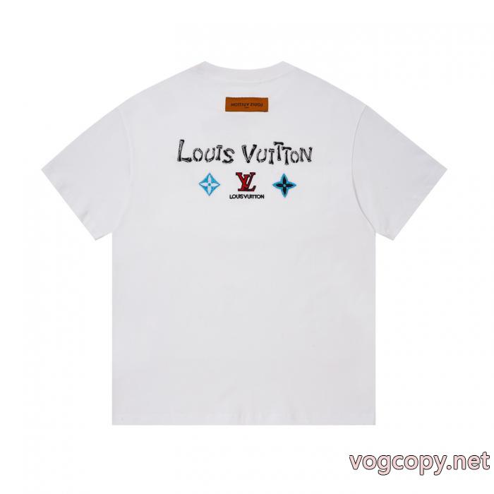圧倒的人気 早者勝ち 大人気アイテム偽物 ブランド ショップLOUIS VUITTON半袖Tシャツ_0_2