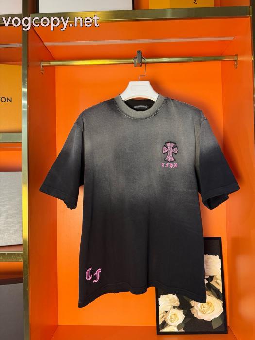 注目新ブランド 格安新品 カッコカワイイ通販 ブランド半袖TシャツCHROME HEARTS_0_1