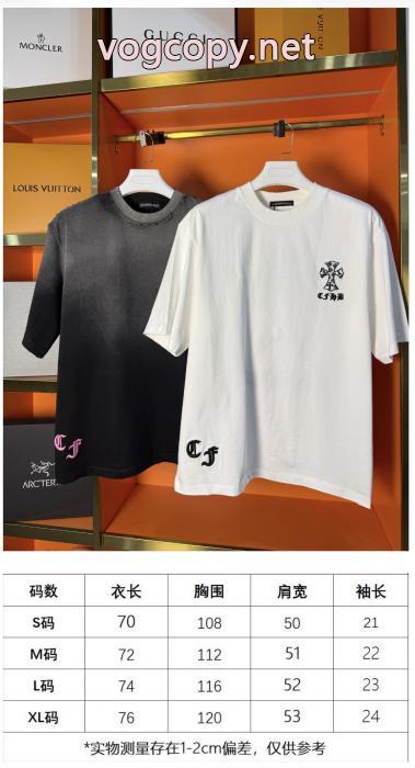 注目新ブランド 格安新品 カッコカワイイ通販 ブランド半袖TシャツCHROME HEARTS_0_4