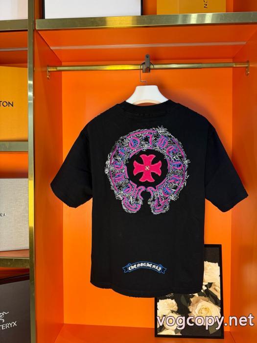人気急上昇中 人気NO.1 優れた品質半袖TシャツCHROME HEARTSスーパー コピー 通販_0_1