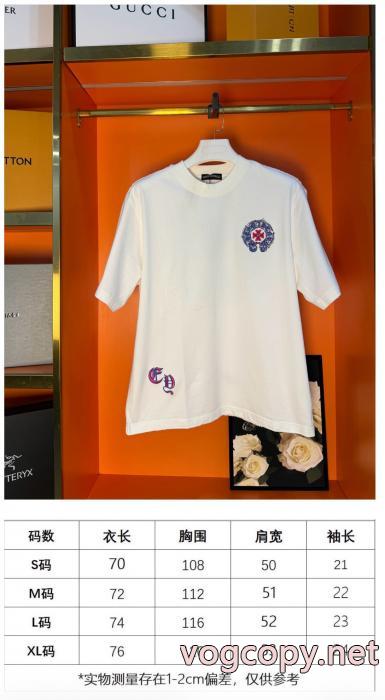 人気急上昇中 人気NO.1 優れた品質半袖TシャツCHROME HEARTSスーパー コピー 通販_0_4