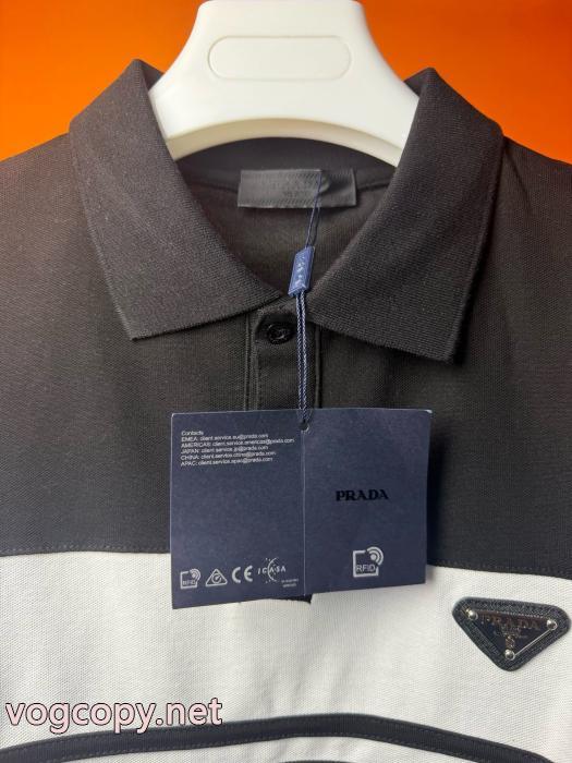 半袖poloTシャツPRADAブランド コピー 販売 店海外大人気 着回しアイテム 今っぽく_0_1