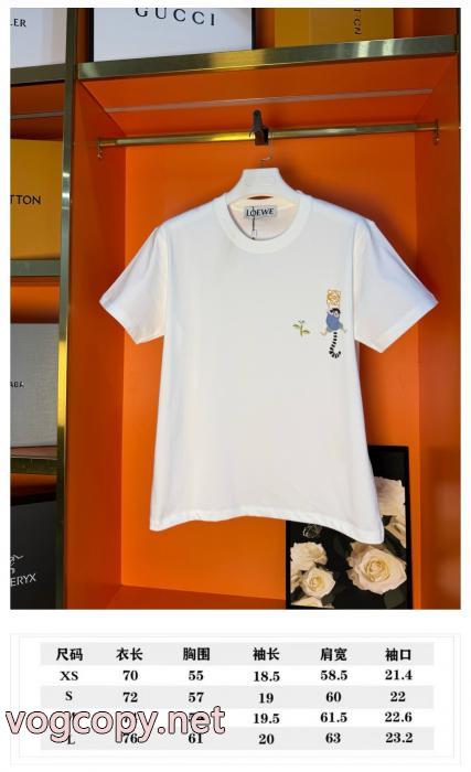 ブランド コピー半袖TシャツLOEWE着心地のいい 爆買い豊富な 最安値_0_2