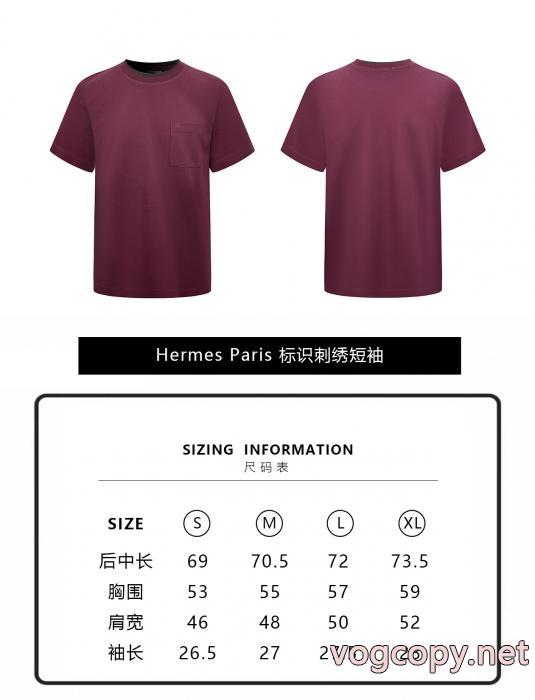 HERMESブランド コピー 販売 店26aw ファッション感が急上昇！ 高品質素材半袖Tシャツ_0_3