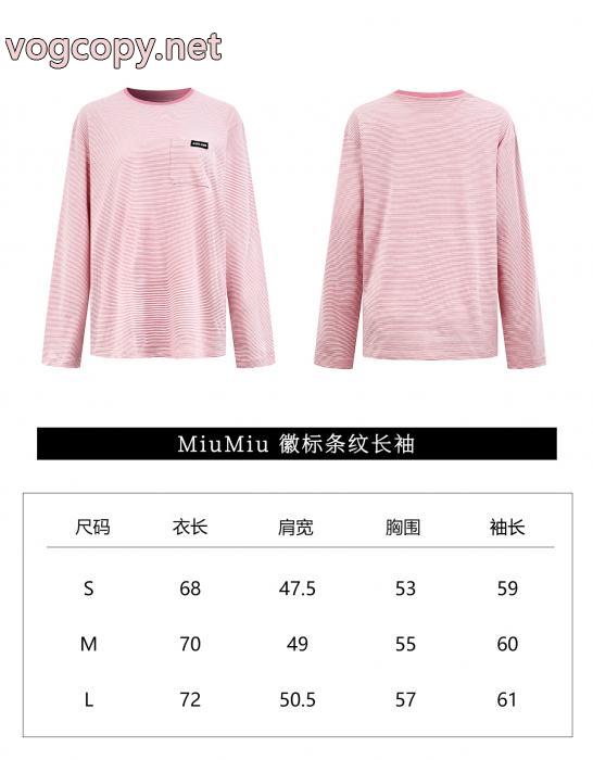 華やかな印象に 先行セール 売れ筋MIUMIUコピー 商品 通販長袖Tシャツ_0_2