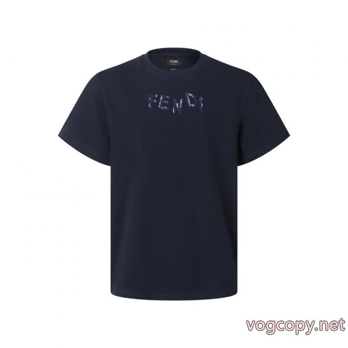 高品質な商品 セールで破格 韓国人気FENDI半袖Tシャツコピー ブランド 通販 安心_0_2