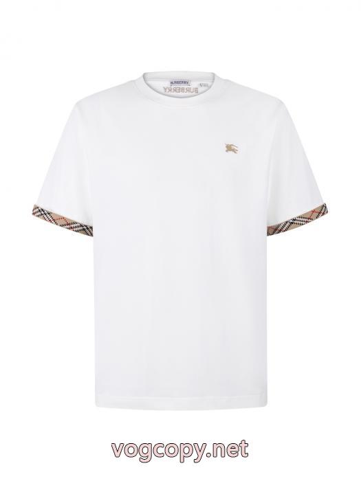 良好品 人気定番 超軽量BURBERRY半袖Tシャツ偽 ブランド_0_3
