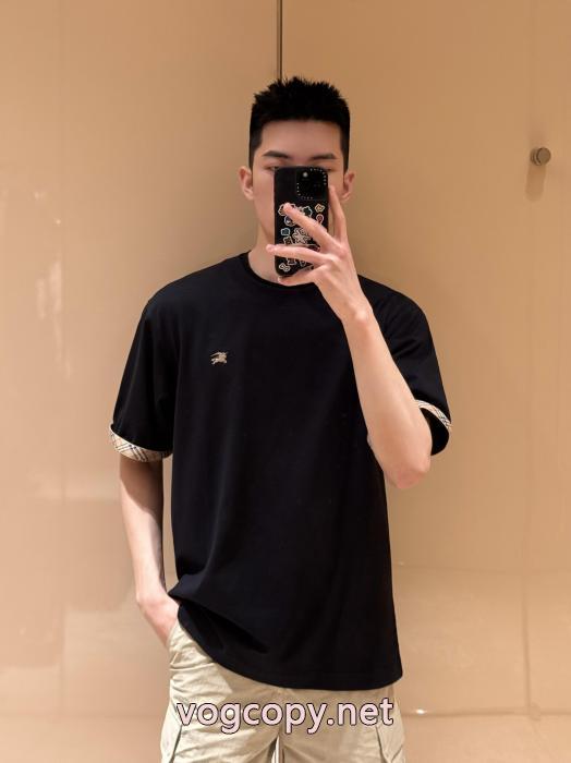 良好品 人気定番 超軽量BURBERRY半袖Tシャツ偽 ブランド_0_6