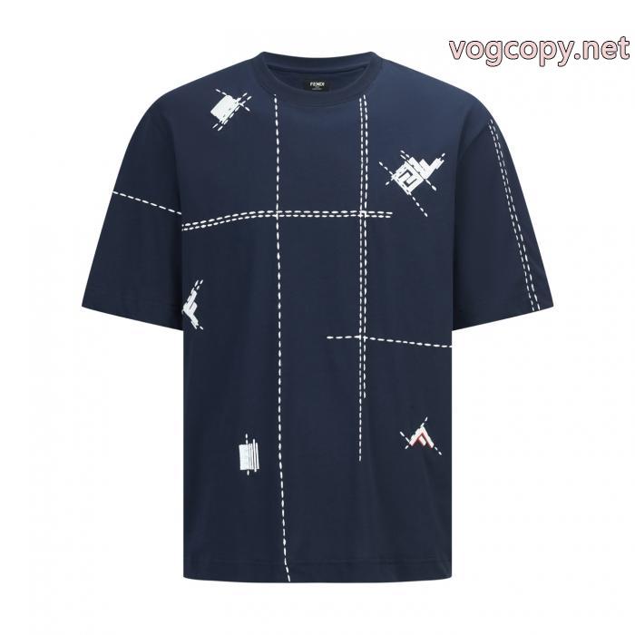 コピー 商品 ブランド半袖Tシャツ清涼感あるカジュアル 新色登場 最新アイテムFENDI_0_0