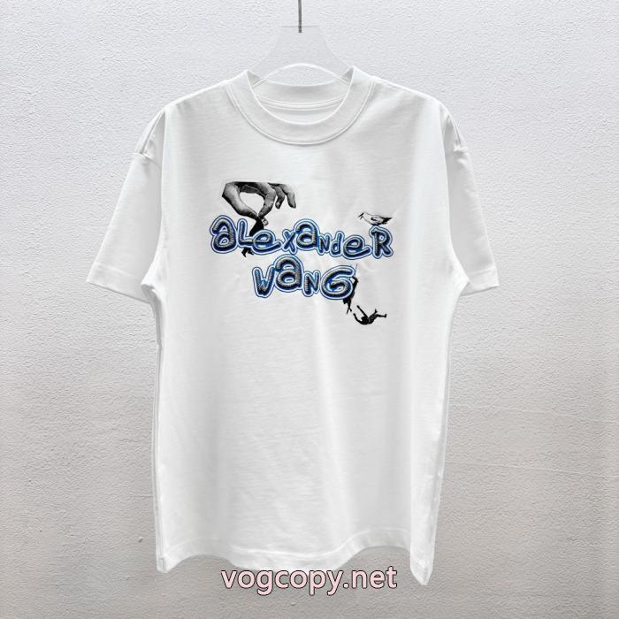 ブランド 偽物 激安大人の上質感 柔らかくて 夏春物先行発売 ALEXANDER WANG半袖Tシャツ_0_1