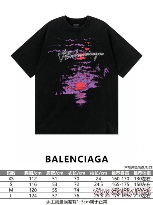 2026年限定発売新品 高級感を演出 上品さ漂うBALENCIAGAブランド コピー 品半袖Tシャツ_0_3