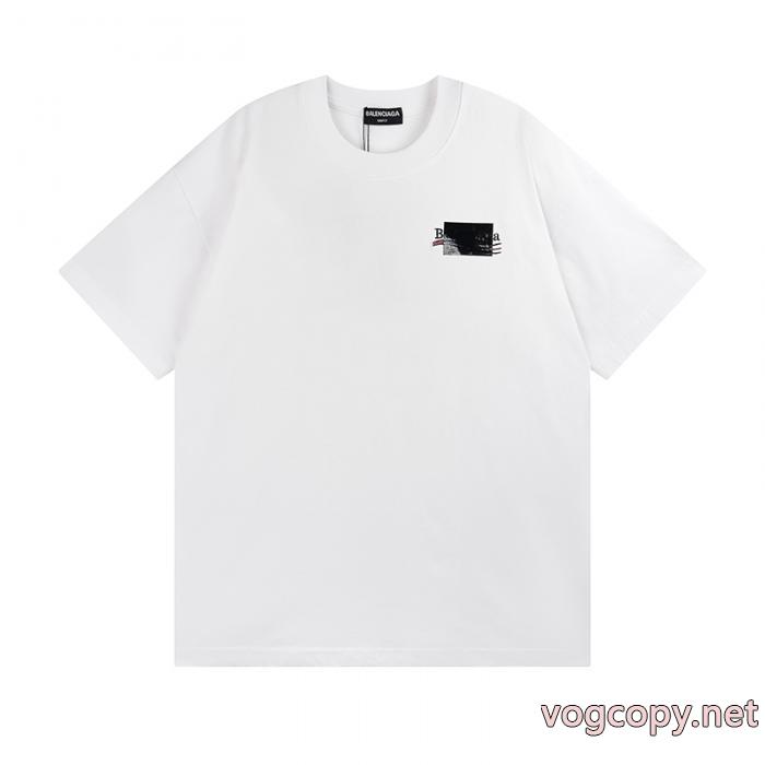 スタイルアップ上品 上品で優しい雰囲気に 最新作即発半袖Tシャツブランド コピー 品BALENCIAGA_0_0
