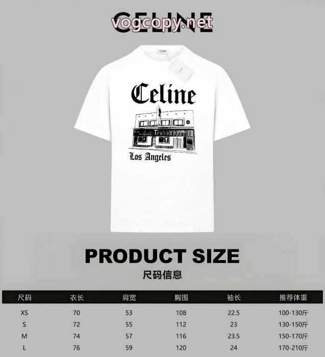 注目度抜群 上品可愛い 爆買い定番人気ブランド コピー 激安半袖Tシャツセリーヌ_0_0