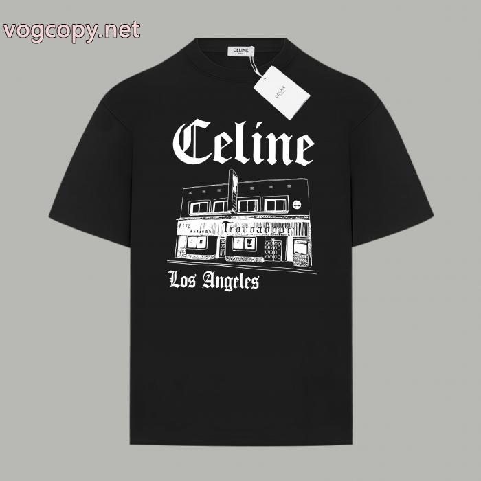 注目度抜群 上品可愛い 爆買い定番人気ブランド コピー 激安半袖Tシャツセリーヌ_0_4