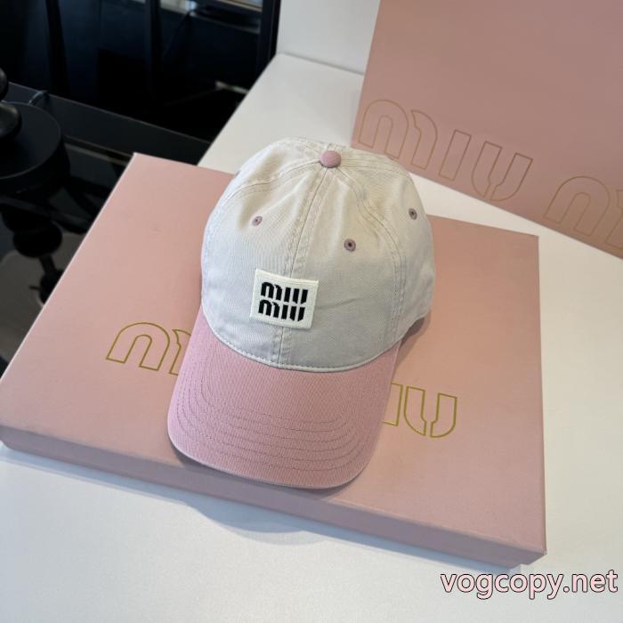 帽子発売極限状態！ 【VIP特価!!】 最新先取りおしゃれなロゴ入りミュウミュウブランド スーパー コピー 優良店._0_2