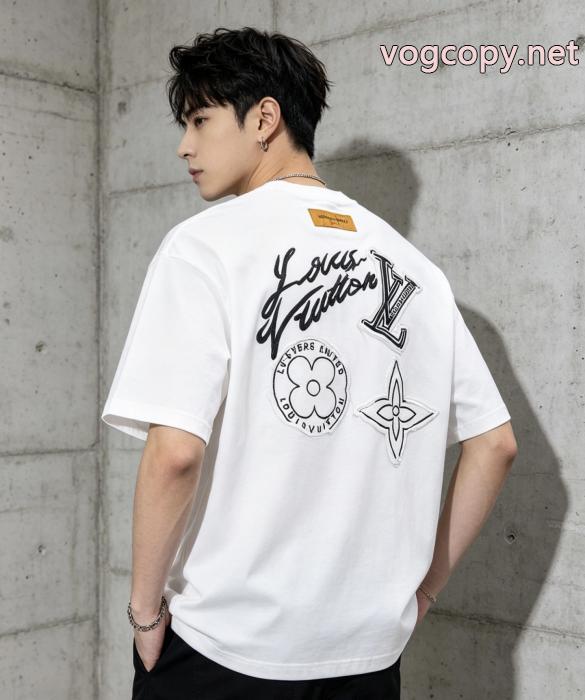 半袖Tシャツネクストヒット必至ブランド 2026新作新品 抜け感スゴイLOUIS VUITTONブランド 偽物 激安_0_3