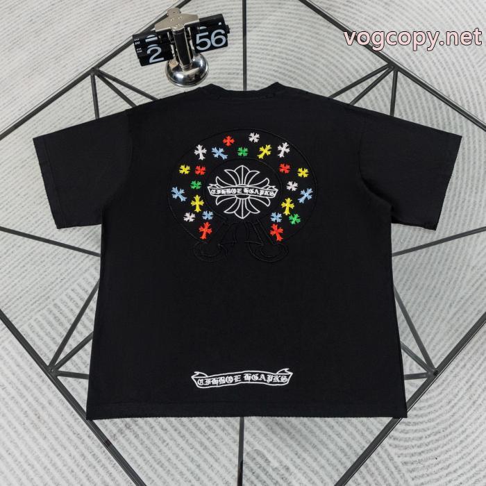 安価 使い勝手の良いトレンド 2026季新作品激安 ブランドCHROME HEARTS半袖Tシャツ_0_2
