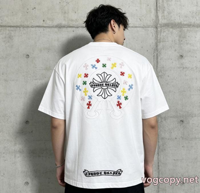 安価 使い勝手の良いトレンド 2026季新作品激安 ブランドCHROME HEARTS半袖Tシャツ_0_3