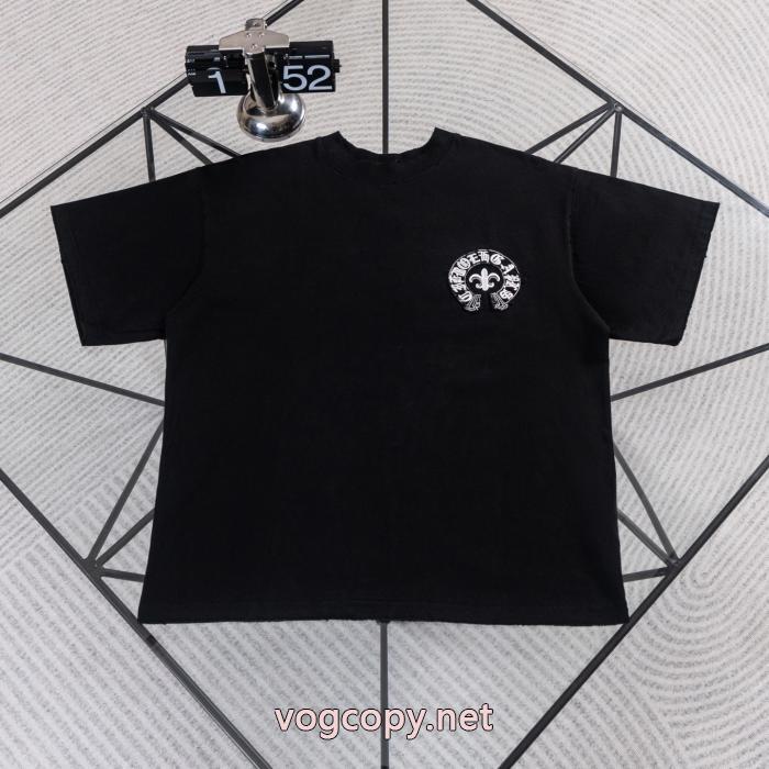スーパー コピー 安心CHROME HEARTS超お買い得 お洒落に魅せる 個性的 半袖Tシャツ_0_2