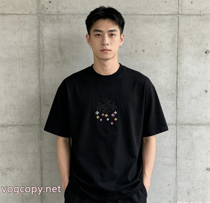 ブランド 品 激安 通販CHROME HEARTSお手頃価格 お勧め カワイイ雰囲気半袖Tシャツ_0_0