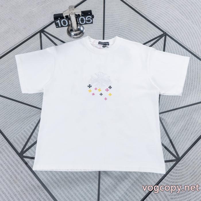 ブランド 品 激安 通販CHROME HEARTSお手頃価格 お勧め カワイイ雰囲気半袖Tシャツ_0_4