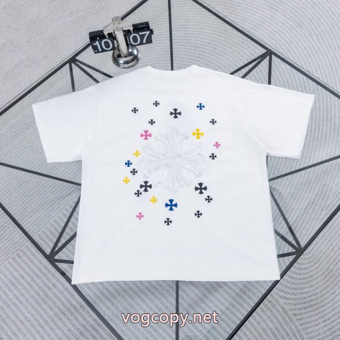 ブランド 品 激安 通販CHROME HEARTSお手頃価格 お勧め カワイイ雰囲気半袖Tシャツ_0_5