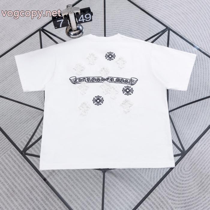 欧米韓流/雑誌  夏大人気のアイテム 人気商品は即品切れ半袖TシャツCHROME HEARTSコピー 品 ブランド_0_0