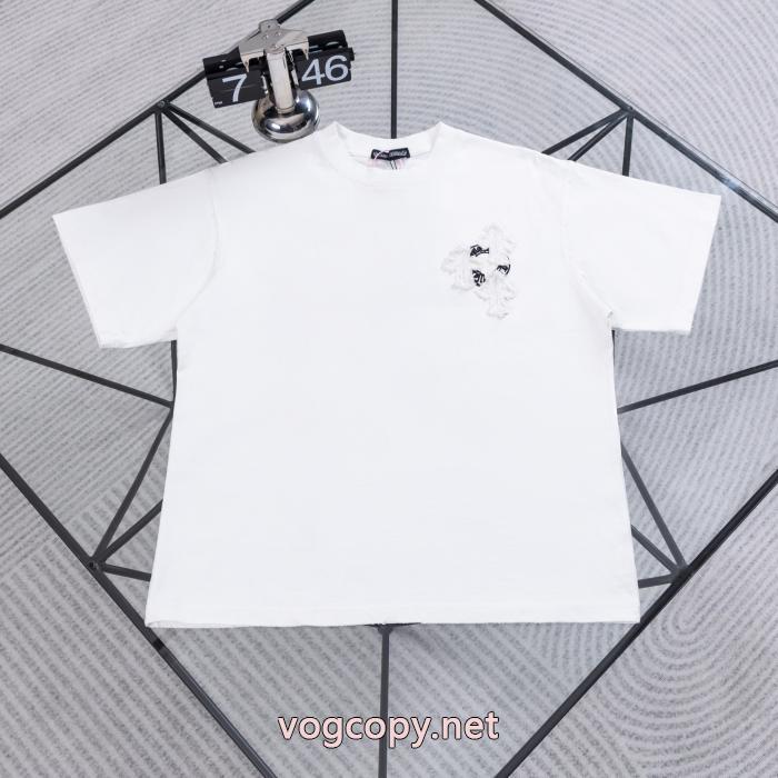 欧米韓流/雑誌  夏大人気のアイテム 人気商品は即品切れ半袖TシャツCHROME HEARTSコピー 品 ブランド_0_1