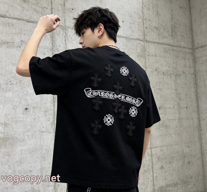 欧米韓流/雑誌  夏大人気のアイテム 人気商品は即品切れ半袖TシャツCHROME HEARTSコピー 品 ブランド_0_2
