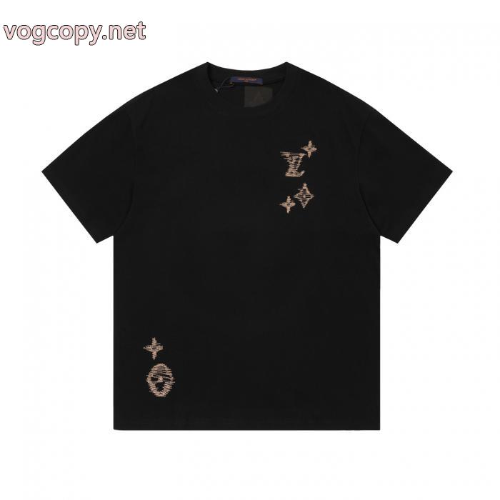 新作アイテム 海外セレブ定番愛用  王道コンビLOUIS VUITTONコピー ブランド 販売半袖Tシャツ_0_2