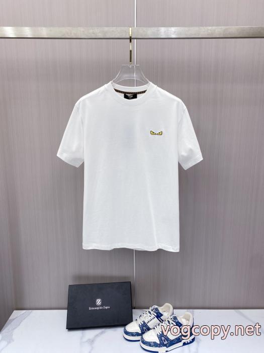 激安 ブランドフェンディSS26極上発売 国内入手困難 希少価値大半袖Tシャツ_0_0