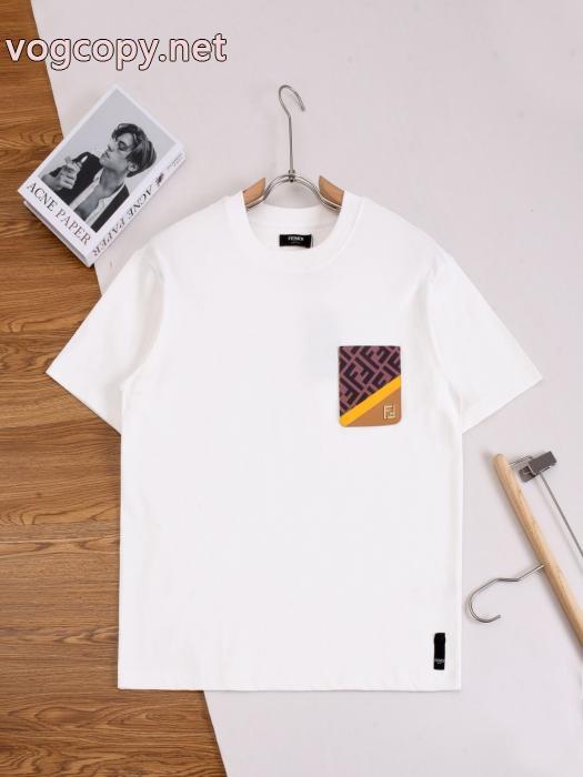 フェンディスーパー コピー半袖TシャツHOT セール 激安 最新の品 切り売り販売_0_0