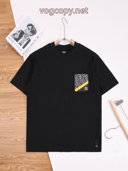 フェンディスーパー コピー半袖TシャツHOT セール 激安 最新の品 切り売り販売_0_3
