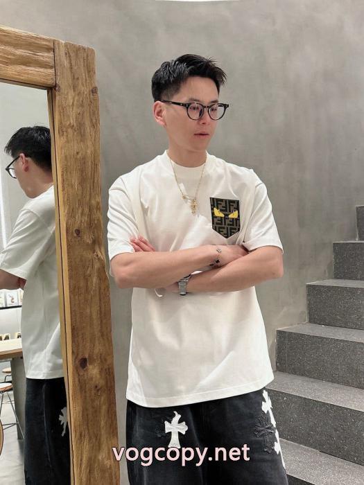 日本未入荷 夏季限定販売 激安新作フェンディブランド コピー 販売 半袖Tシャツ_0_0