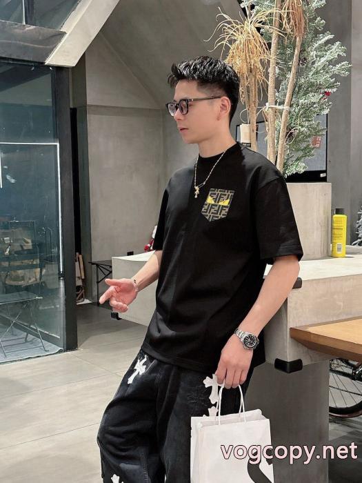 日本未入荷 夏季限定販売 激安新作フェンディブランド コピー 販売 半袖Tシャツ_0_2