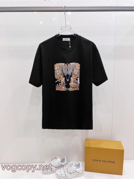 HERMES春の新生活 超人気*入手困難 オシャレな雰囲気半袖Tシャツブランド コピー 販売_0_1