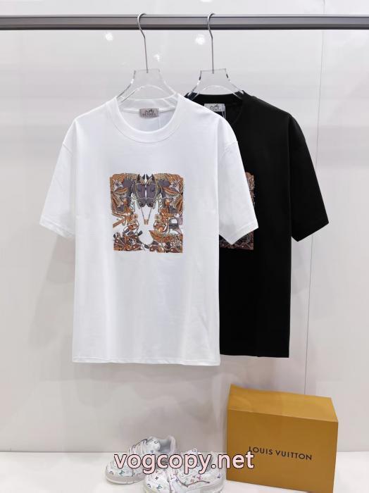 HERMES春の新生活 超人気*入手困難 オシャレな雰囲気半袖Tシャツブランド コピー 販売_0_2