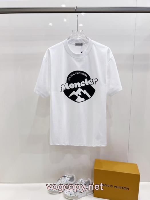 大注目日本未入荷 稀少*新品登場 セレブ風 MONCLERスーパー コピー 販売半袖Tシャツ_0_1