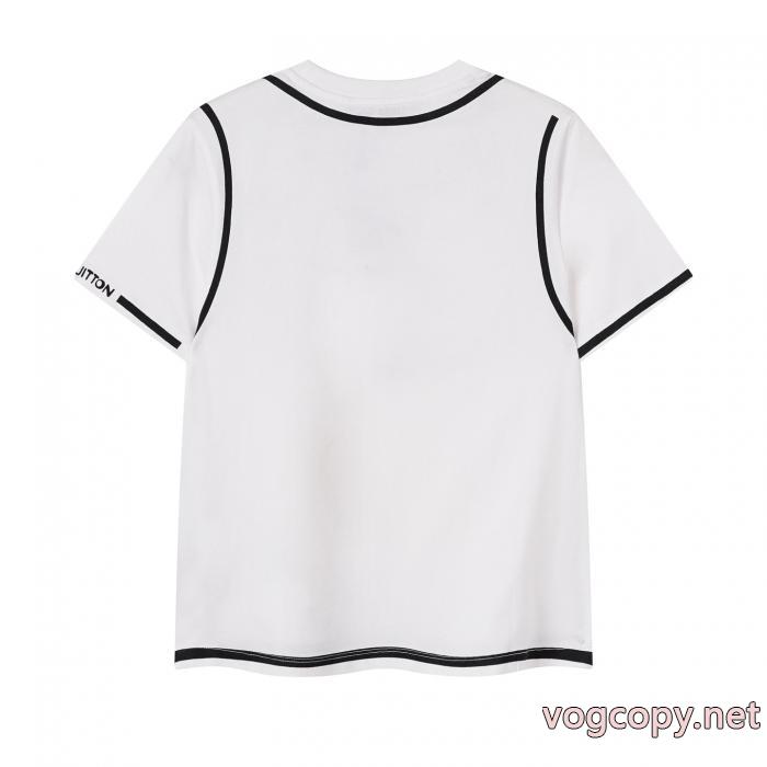ブランド コピー 優良店半袖TシャツLOUIS VUITTONオシャレな印象に 視線を集めて 即発送可_0_1