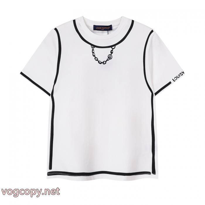 ブランド コピー 優良店半袖TシャツLOUIS VUITTONオシャレな印象に 視線を集めて 即発送可_0_2