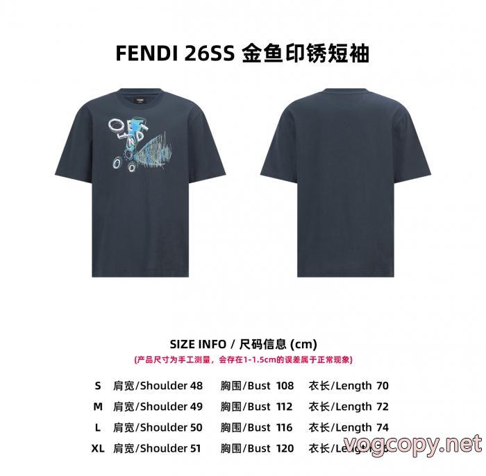 半袖Tシャツ爆発的人気 人気な定番アイテム 注目作品FENDIスーパー コピー 通販_0_4