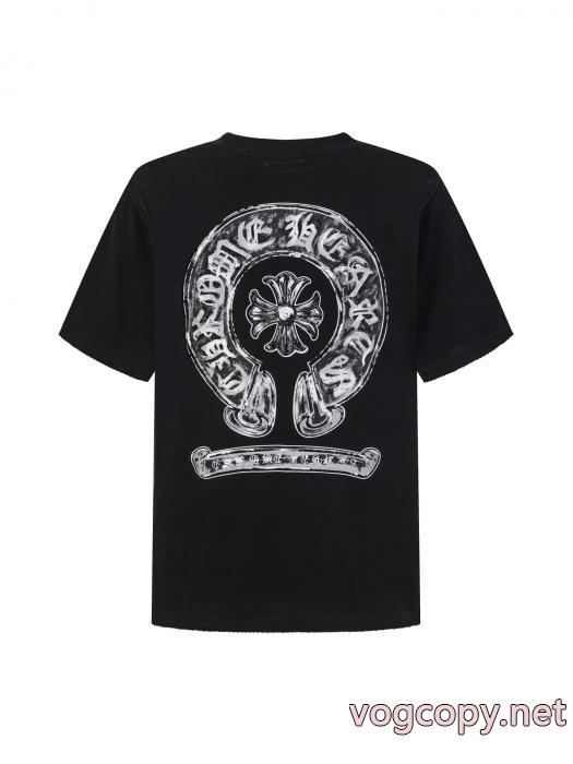 ブランド コピー バック半袖Tシャツ高品質 スタイリッシュ 在庫確保済CHROME HEARTS_0_0