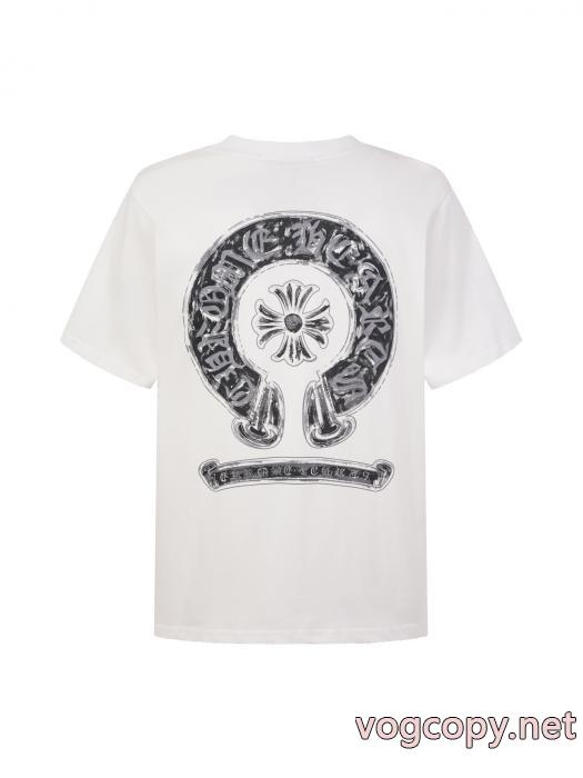 ブランド コピー バック半袖Tシャツ高品質 スタイリッシュ 在庫確保済CHROME HEARTS_0_3