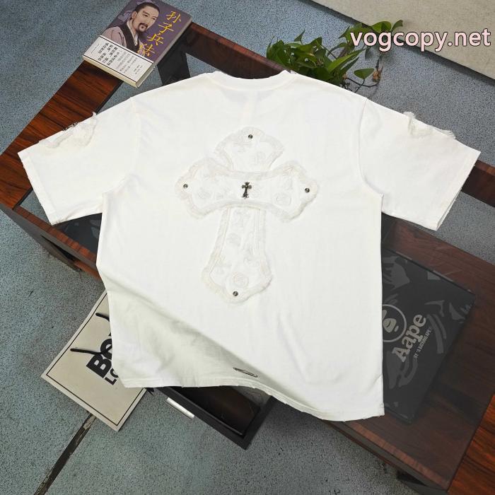 ブランド 激安 半袖Tシャツクロムハーツ遂に再入荷 通気性が抜群 お洒落に魅せる_0_1