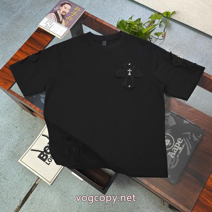ブランド 激安 半袖Tシャツクロムハーツ遂に再入荷 通気性が抜群 お洒落に魅せる_0_2