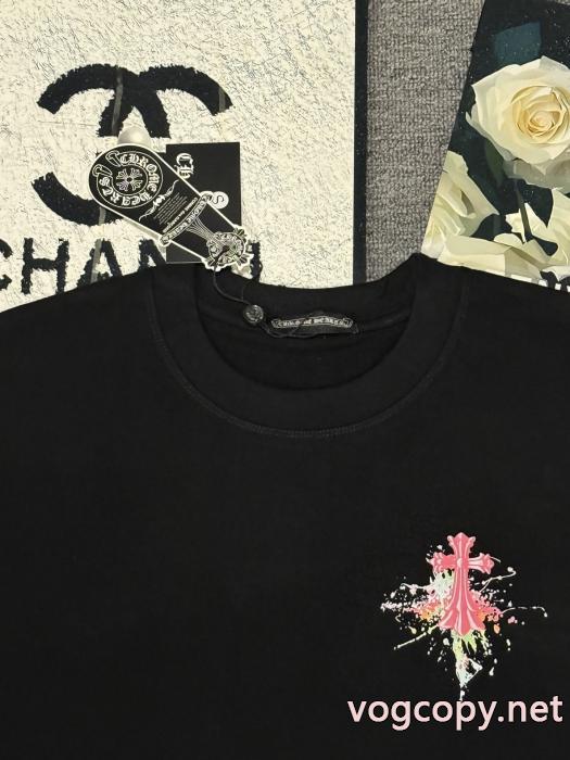 今買い得 カジュアルに着こなし 最新大人気スーパー コピー 品半袖TシャツCHROME HEARTS_0_0